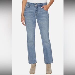 Hudson NWT Mid rise Straight Stretch Blue Denim Jeans with Pockets